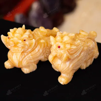 Cặp Tỳ Hưu Ngọc Hoàng Long - 15cm - M293229