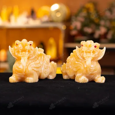 Cặp Tỳ Hưu Ngọc Hoàng Long - 15cm - M293229
