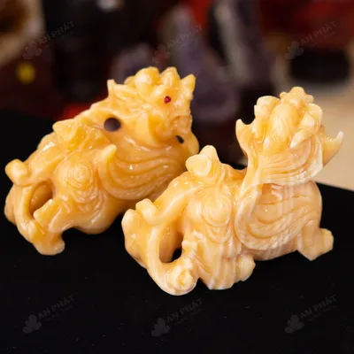 Cặp Tỳ Hưu Ngọc Hoàng Long - 15cm - M293229