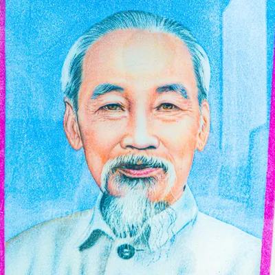 Tranh Đá Phong Thủy | Tranh Đá Quý Cao Cấp | Tranh Chân Dung Bác Hồ Chất Liệu Đá Quý Tự Nhiên 100% - Kích Thước: 0,56m x 0,72m