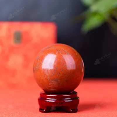Quả Cầu Ngọc Bích Đỏ - 1,29kg - M0210129