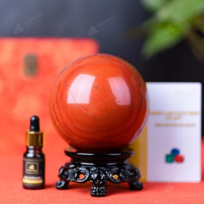 Quả Cầu Ngọc Bích Đỏ - 2kg - M02102