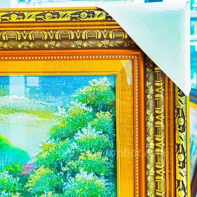 Tranh Đá Phong Thủy | Tranh Đá Quý Cao Cấp | Tranh Đá Quý Phong Cảnh | Tranh Làng Quê Chất Liệu Đá Quý Tự Nhiên 100% - Kích Thước: 1m45 x 1m05 AT017