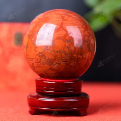 Quả Cầu Ngọc Bích Đỏ - 3,52kg - M0210352