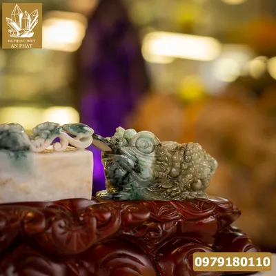 Thiềm Thừ Ngọc | Thiềm Thừ Ngọc Phỉ Thúy | Thiềm Thừ (Cóc 3 Chân, Cóc Ngậm Tiền) Ngọc Jadeit Combo 3 món - M1199