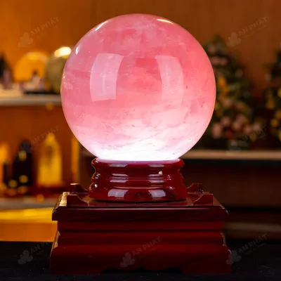 Quả Cầu Phong Thủy Đá Thạch Anh Hồng 6B - 13,86kg - M28901386