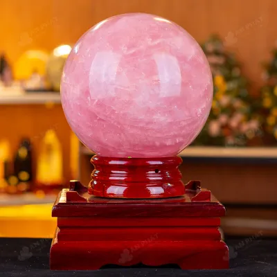 Quả Cầu Phong Thủy Đá Thạch Anh Hồng 6B - 13,86kg - M28901386