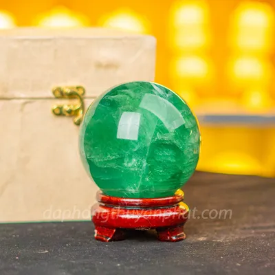 Quả Cầu Thạch Anh Xanh - Fluorite Xanh - 1,42Kg - 12cm - M22726