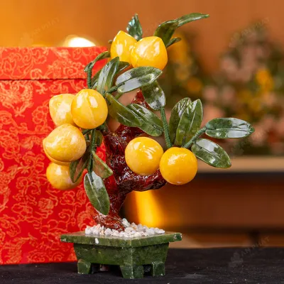 Cây Đào Đá Ngọc Hoàng Long 9 Quả 016-049DN-9