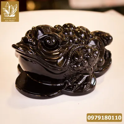 Thiềm Thừ (Cóc 3 Chân, Cóc Ngậm Tiền) Đá Onyx Nature - M1370