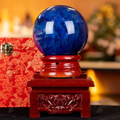 Quả Cầu Đá Núi Lửa Xanh Nước Biển - 1,64kg - M2907164