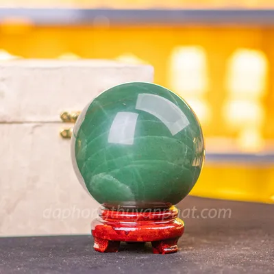 Quả Cầu Thạch Anh Xanh - Fluorite Xanh - 0,85kg - 8,5cm M05490