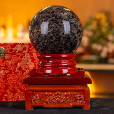 Quả Cầu Phong Thủy Đá Thạch Anh Đen - 3,13kg - M2602313