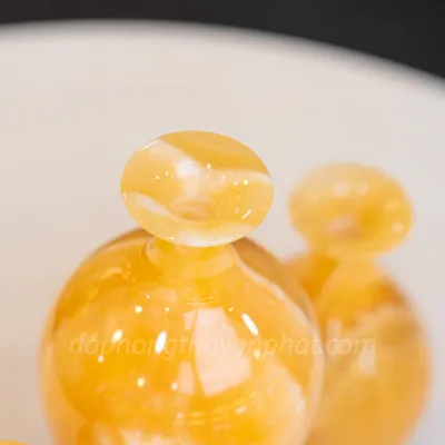 Quà Tặng Phong Thủy Cao Cấp, Lục Bình Phong Thủy Đá Ngọc Onyx - M25571