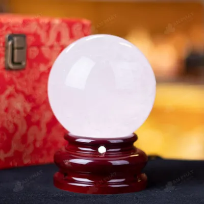 Quả Cầu Phong Thủy Đá Thạch Anh Trắng - 1,24Kg - M2824124