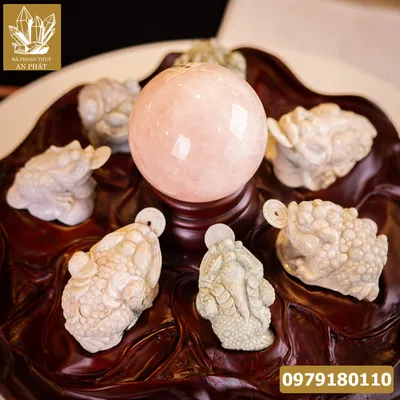 Thiềm Thừ Ngọc | Thiềm Thừ Ngọc Phỉ Thúy | ComBo Đại Lộc Thiềm Thừ (Cóc 3 Chân, Cóc Ngậm Tiền) Ngọc Jadeit - M0681