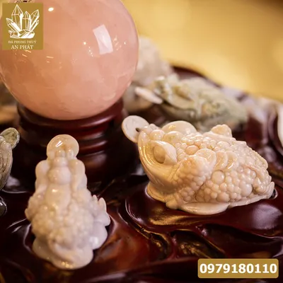 Thiềm Thừ Ngọc | Thiềm Thừ Ngọc Phỉ Thúy | ComBo Đại Lộc Thiềm Thừ (Cóc 3 Chân, Cóc Ngậm Tiền) Ngọc Jadeit - M0681