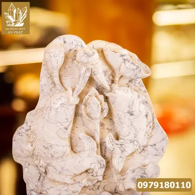 Cá Chép Nhả Ngọc Đá Howlite 23kg - M1564
