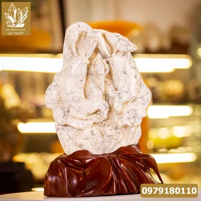 Cá Chép Nhả Ngọc Đá Howlite 23kg - M1564