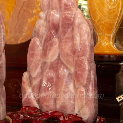 Đá Cảnh, Đá Trấn Trạch Thạch Anh Hồng 89kg