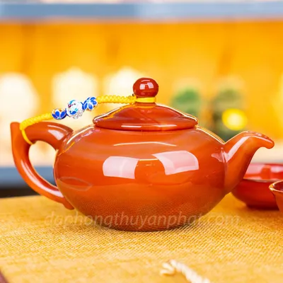 Ấm Chén Mã Não Đỏ | Quà Tặng Phong Thủy Cao Cấp M25961
