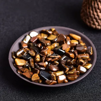 Đá Vụn Thạch Anh Mắt Hổ Mài Bóng - M04025