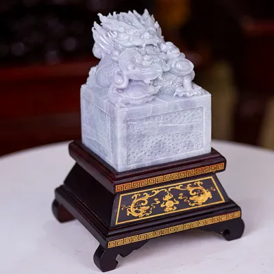 Ấn Rồng Phong Thuỷ Ngọc Phỉ Thúy (Ngọc Jadeite) 4,16kg - M23541