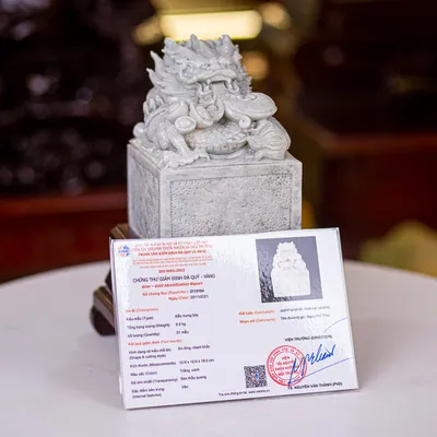Ấn Rồng Phong Thuỷ Ngọc Phỉ Thúy (Ngọc Jadeite) 6,5kg - M23552