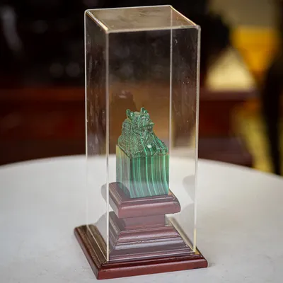 Ấn Rồng Phong Thuỷ Đá Lông Công 0,6Kg - M0897