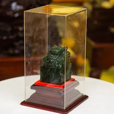 Ấn Rồng Phong Thuỷ Ngọc Nephrite (Ngọc Bích) 2Kg - M08502