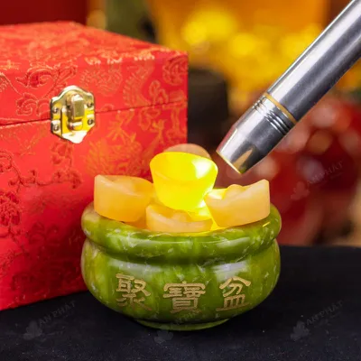 Bát Tụ Bảo Serpentine Xanh - 10cm - M2872093