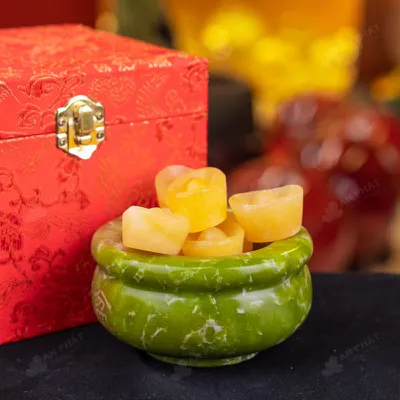 Bát Tụ Bảo Serpentine Xanh - 10cm - M2872093