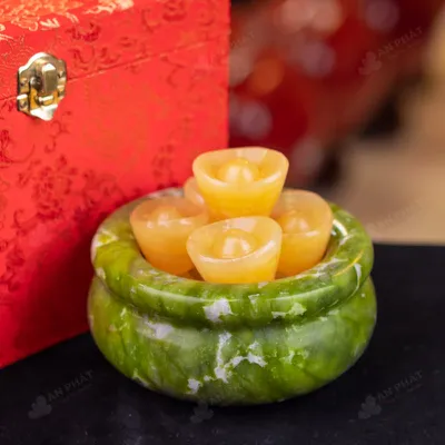 Bát Tụ Bảo Serpentine Xanh - 13cm - M2873173