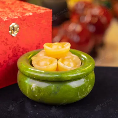 Bát Tụ Bảo Serpentine Xanh - 16cm - M2874329