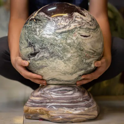 QUẢ CẦU ĐÁ SERPENTINE 90Kg - M17063