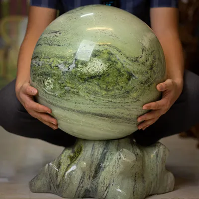 QUẢ CẦU ĐÁ SERPENTINE 120Kg - M17064