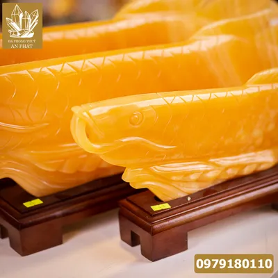 Cá Rồng Ngọc Onyx Vàng Tự Nhiên - M1669