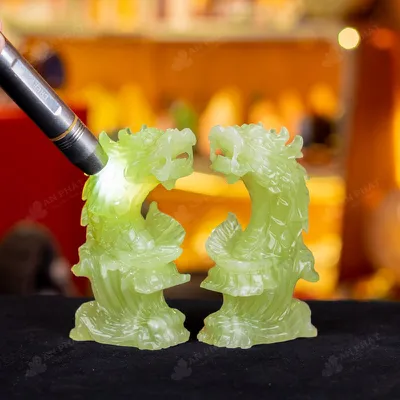 Cặp Cá Chép Hóa Rồng Onyx Xanh - 15cm - M2861133