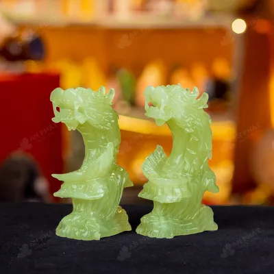 Cặp Cá Chép Hóa Rồng Onyx Xanh - 15cm - M2861133