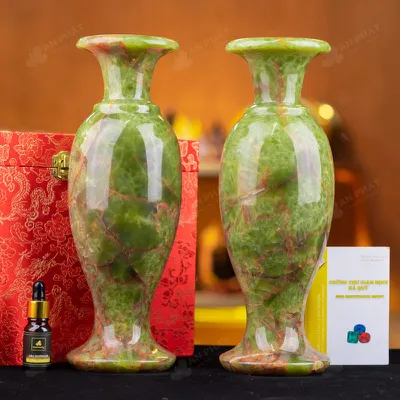 Cặp Lục Bình Onyx Xanh - 30cm - M2556811