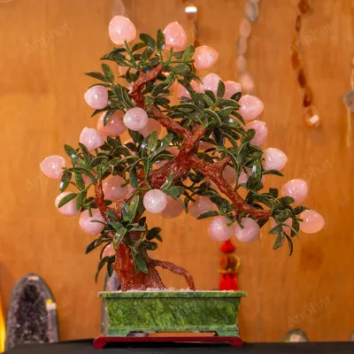 Cây Đào Đá Thạch Anh Hồng 3A 38 Quả 016-0763A-38