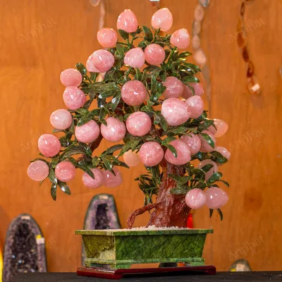 Cây Đào Đá Thạch Anh Hồng 3A 38 Quả 016-0763A-38