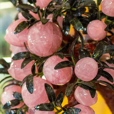 Cây Đào Đá Thạch Anh Hồng 3A 88 Quả 016-0763A-88