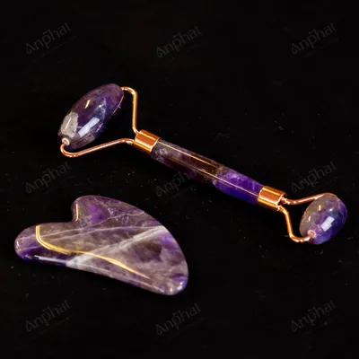 Bộ Cây Lăn Massage Đá Thạch Anh Tím - M14912