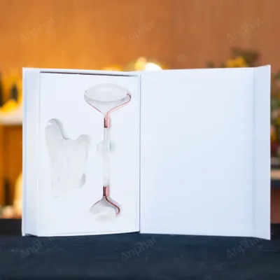 Bộ Cây Lăn Massage Đá Thạch Anh Trắng - M14910