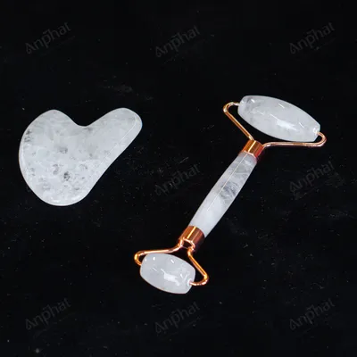 Bộ Cây Lăn Massage Đá Thạch Anh Trắng - M14910