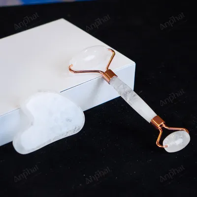 Bộ Cây Lăn Massage Đá Thạch Anh Trắng - M14910