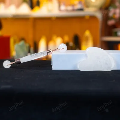 Bộ Cây Lăn Massage Đá Thạch Anh Trắng - M14910