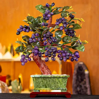 Cây Nho Đá Thạch Anh Tím - 48cm - M2952568