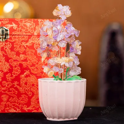 Cây Tài Lộc Đá Thạch Anh - 20,5cm - M2124047